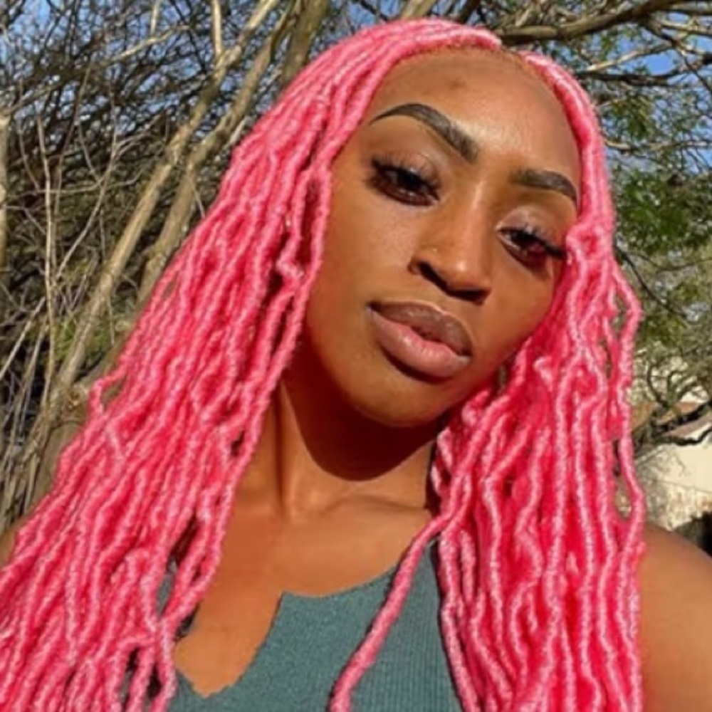 Bobbi Boss Nu Locs 18” Lot 4 Packs Long Color Hot Pink Hair Extentions - Picture 3 of 9